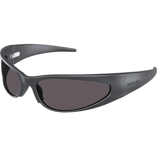Balenciaga bb0290s 002 ovali - occhiali da sole grigio
