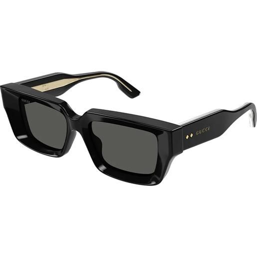 Gucci gg1529s 001 black grey - occhiali da sole unisex neri