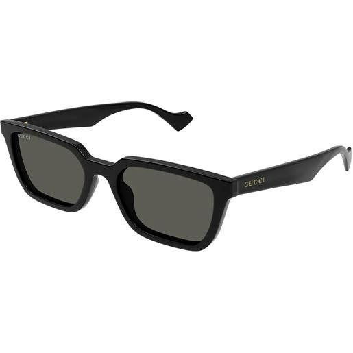 Gucci gg1539s 001 black grey - occhiali da sole uomo neri