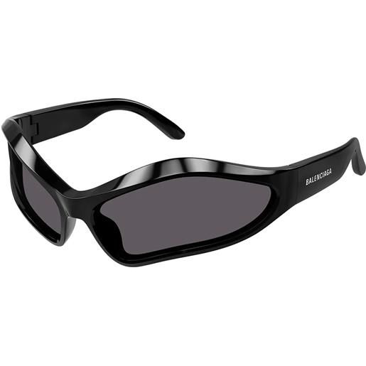 Balenciaga bb0314s 001 geometrici - occhiali da sole nero
