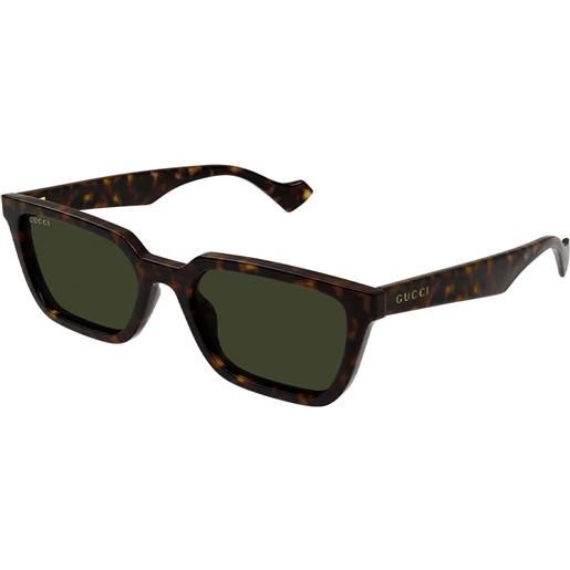 Gucci gg1539s 002 havana green - occhiali da sole uomo havana