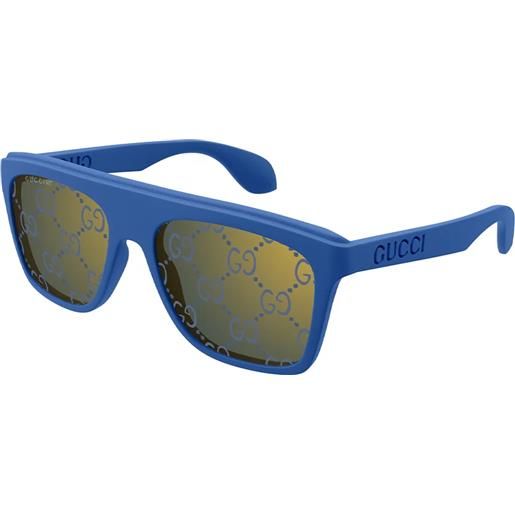 Gucci gg1570s 004 blu - occhiali da sole uomo blu