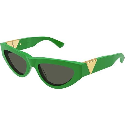 Bottega Veneta bv1176s 003 cat-eye - occhiali da sole donna verde