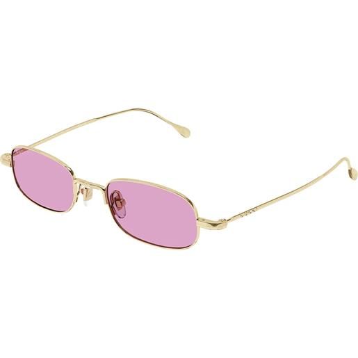 Gucci gg1648s 005 gold pink - occhiali da sole uomo oro