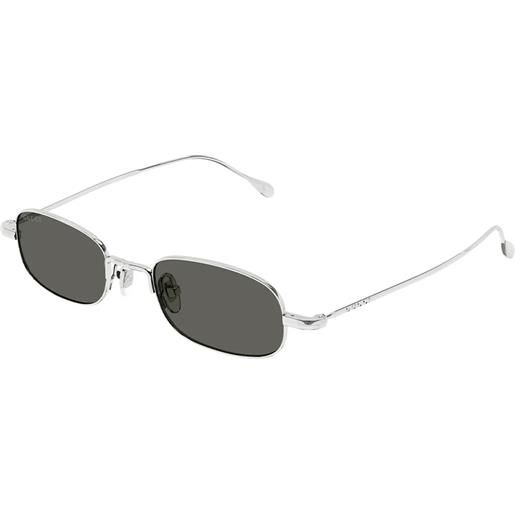 Gucci gg1648s 008 silver grey - occhiali da sole uomo argento