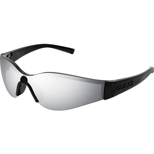 Gucci gg1651s 004 black silver - occhiali da sole donna neri