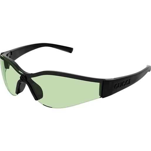 Gucci gg1651s 005 black green - occhiali da sole donna neri
