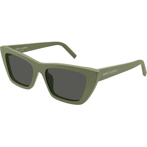 Saint Laurent sl 276 mica 057 green grey - occhiali da sole donna verdi