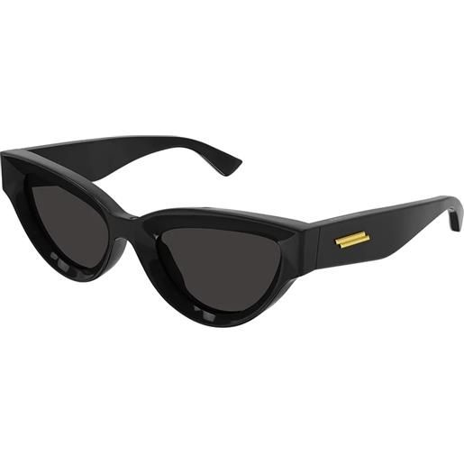 Bottega Veneta bv1249s 001 cat-eye - occhiali da sole nero grigio