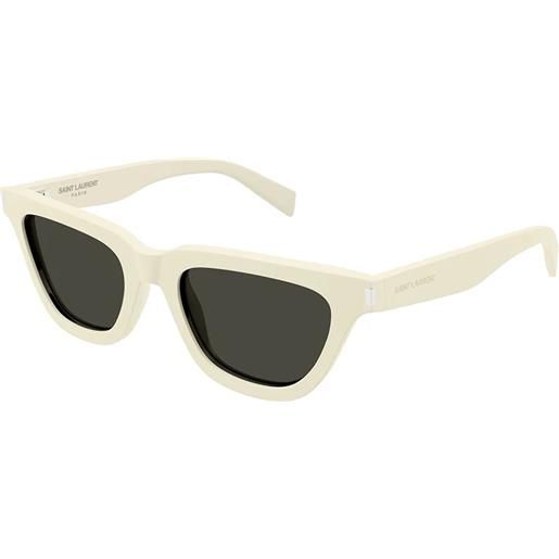 Saint Laurent sl 462 sulpice 018 ivory grey - occhiali da sole donna avorio