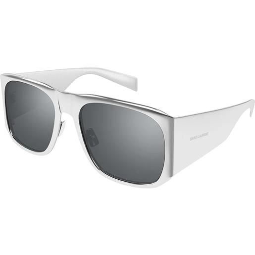 Saint Laurent sl 636 002 silver - occhiali da sole unisex argento