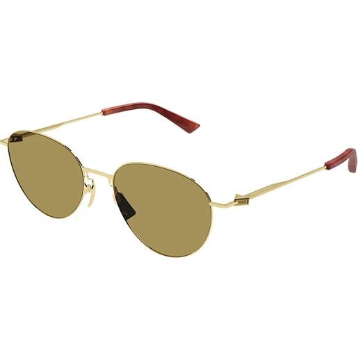 Bottega Veneta bv1268s 004 panthos - occhiali da sole oro