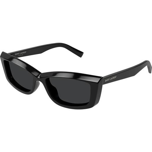 Saint Laurent sl 658 001 black - occhiali da sole donna neri