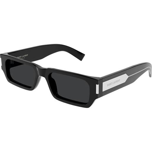 Saint Laurent sl 660 001 black crystal black - occhiali da sole unisex neri