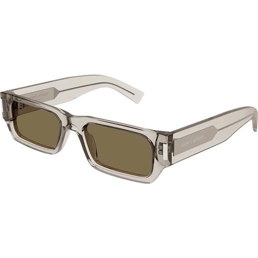 Saint Laurent sl 660 004 beige brown - occhiali da sole unisex beige