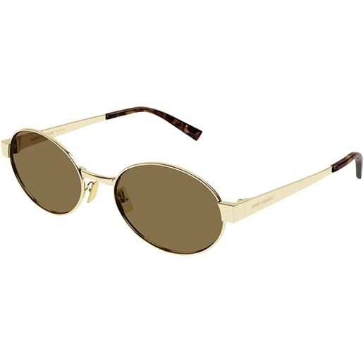 Saint Laurent sl 692 004 gold brown - occhiali da sole donna oro