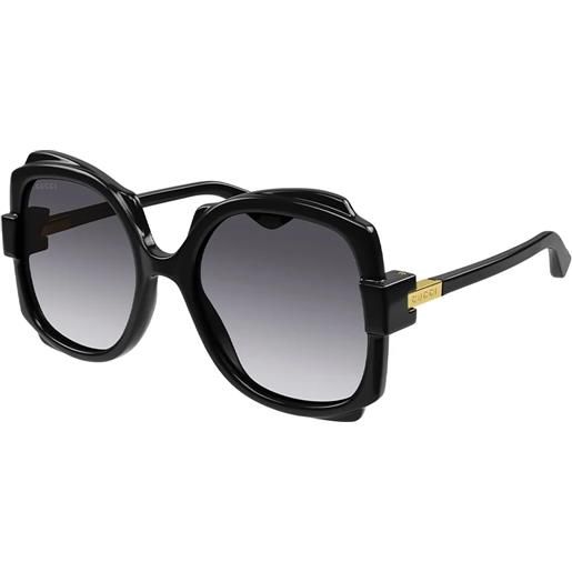 Gucci gg1431s 001 farfalla - occhiali da sole donna nero