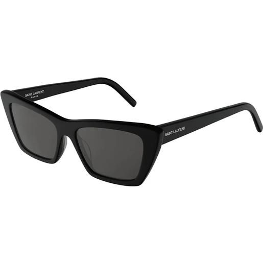 Saint Laurent mica sl 276 001 cat-eye - occhiali da sole donna black