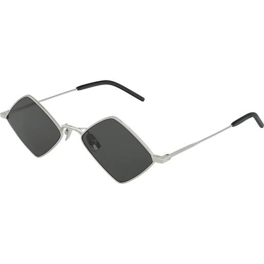 Saint Laurent lisa sl 302 001 esagonali - occhiali da sole unisex argento