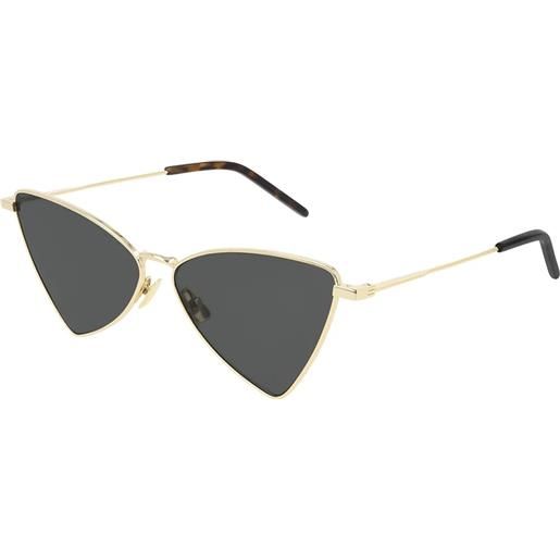 Saint Laurent jerry sl 303 004 geometrici - occhiali da sole unisex oro