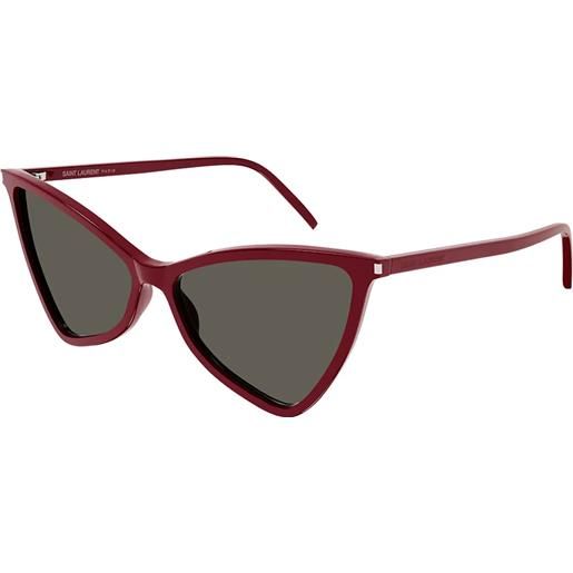 Saint Laurent jerry sl 475 003 geometrici - occhiali da sole donna rossi