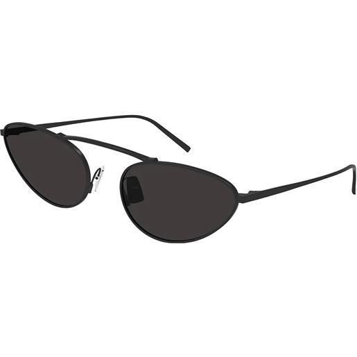 Saint Laurent sl 538 001 ovali - occhiali da sole donna nero