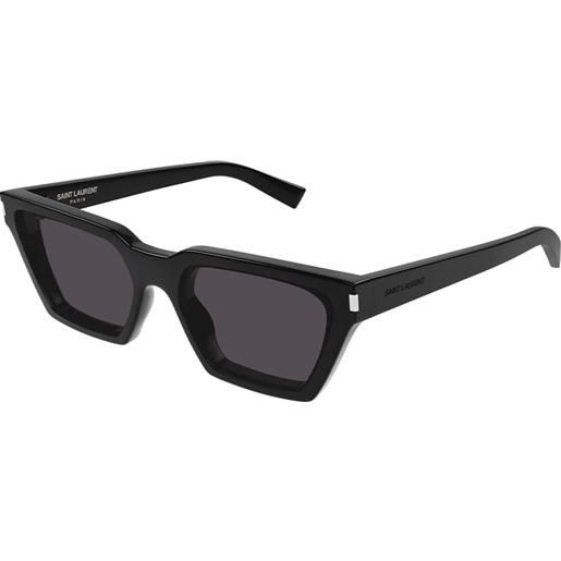Saint Laurent calista sl 633 001 rettangolari - occhiali da sole neri