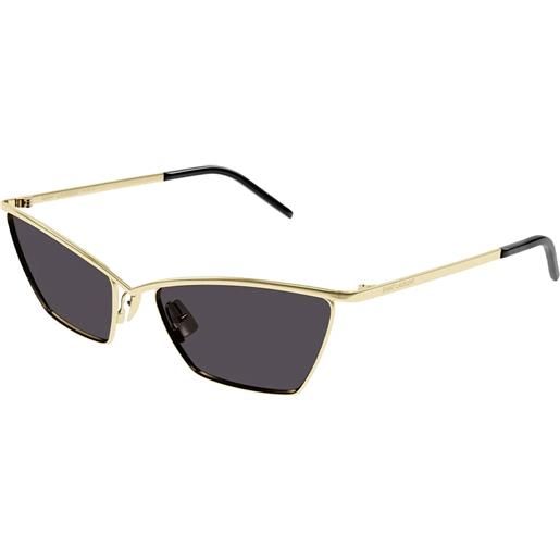 Saint Laurent sl 637 003 cat-eye - occhiali da sole oro