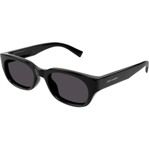 Saint Laurent sl 642 001 rettangolari - occhiali da sole neri