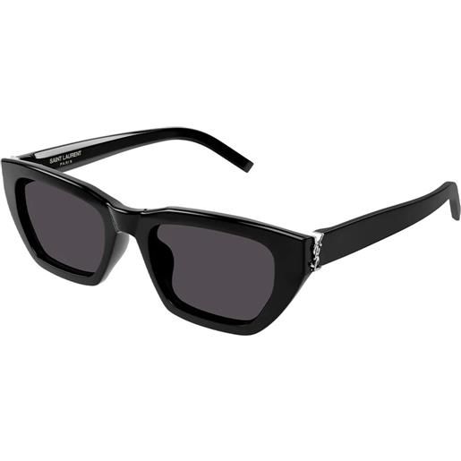 Saint Laurent sl m127/f 001 cat-eye - occhiali da sole nero
