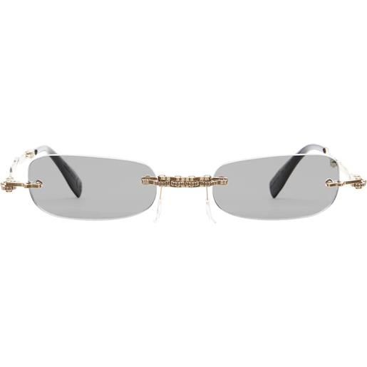 Kuboraum maske h47 pg rettangolari - occhiali da sole oro