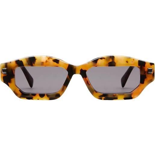 Kuboraum maske q6 hx geometrici - occhiali da sole havana