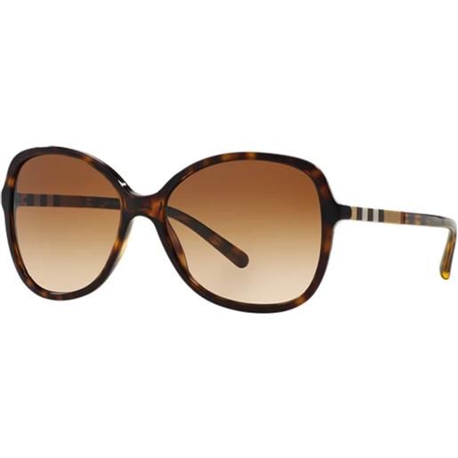 Burberry be4197 300213 ovali - occhiali da sole donna havana