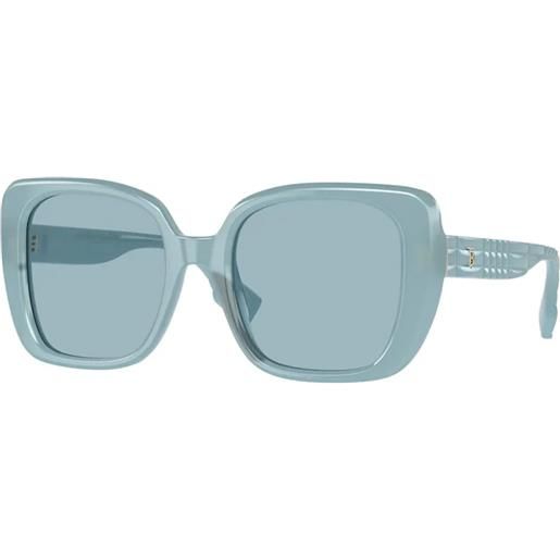 Burberry helena be4371 408680 squadrati - occhiali da sole donna azzurro