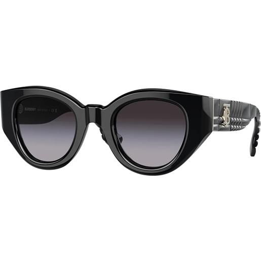 Burberry meadow be4390 30018g cat-eye - occhiali da sole donna nero