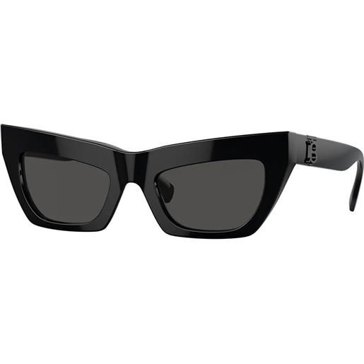 Burberry be4405 409387 cat-eye - occhiali da sole donna nero