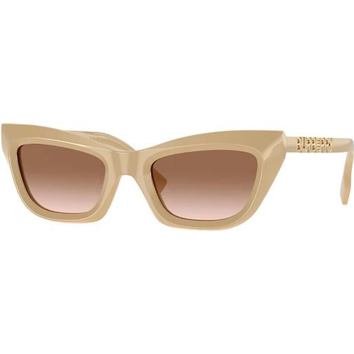 Burberry be4409 409213 cat-eye - occhiali da sole donna beige
