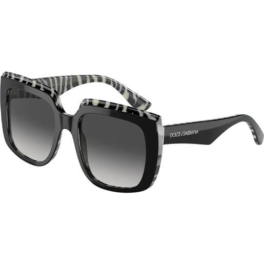 Dolce & Gabbana dg4414 33728g squadrati - occhiali da sole donna nero zebra