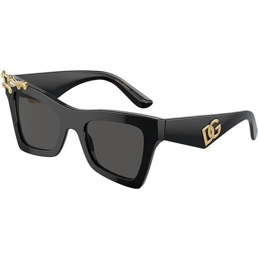Dolce & Gabbana dg4434 501/87 cat-eye - occhiali da sole donna nero