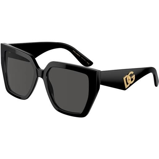 Dolce & Gabbana dg4438 501/87 squadrati - occhiali da sole donna nero