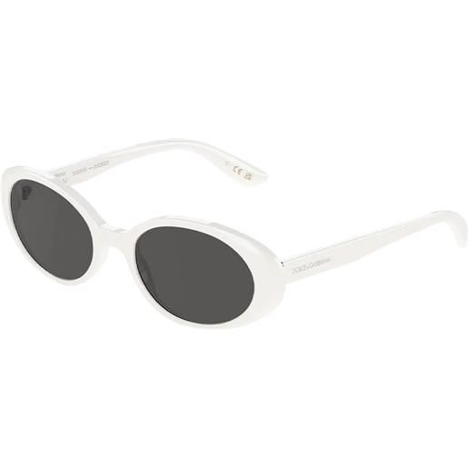 Dolce & Gabbana dg4443 331287 ovali - occhiali da sole donna bianco