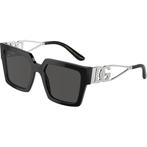 Dolce & Gabbana dg4446b 501/87 squadrati - occhiali da sole donna nero