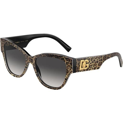 Dolce & Gabbana dg4449 31638g farfalla - occhiali da sole donna marrone leopardo