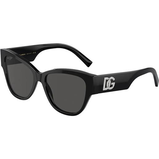 Dolce & Gabbana dg4449 501/87 farfalla - occhiali da sole donna nero