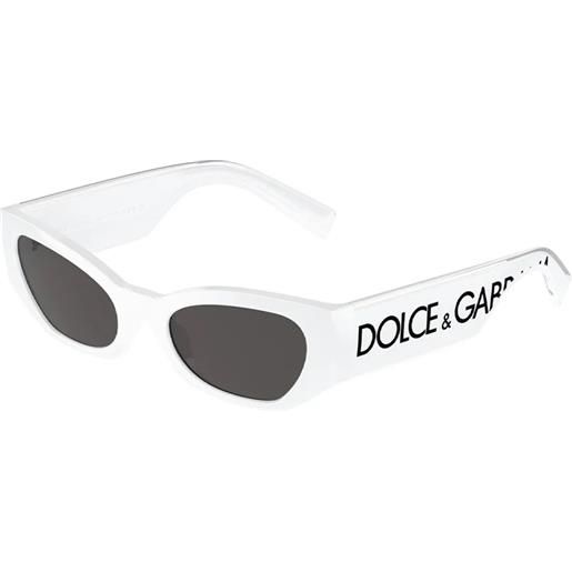 Dolce & Gabbana dg6186 331287 cat-eye - occhiali da sole donna bianco