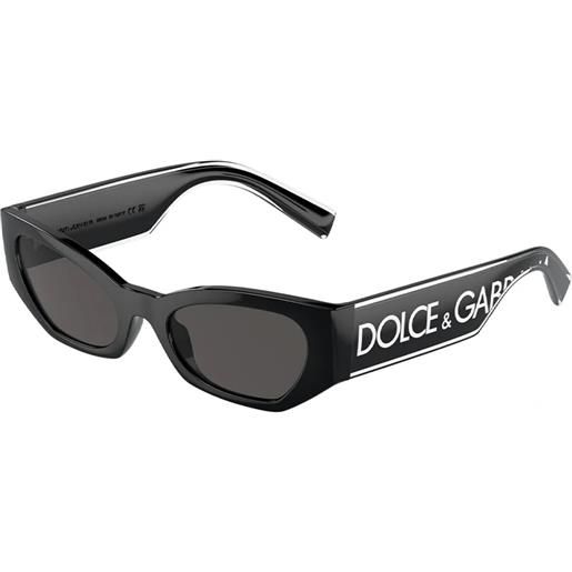 Dolce & Gabbana dg6186 501/87 cat-eye - occhiali da sole donna nero