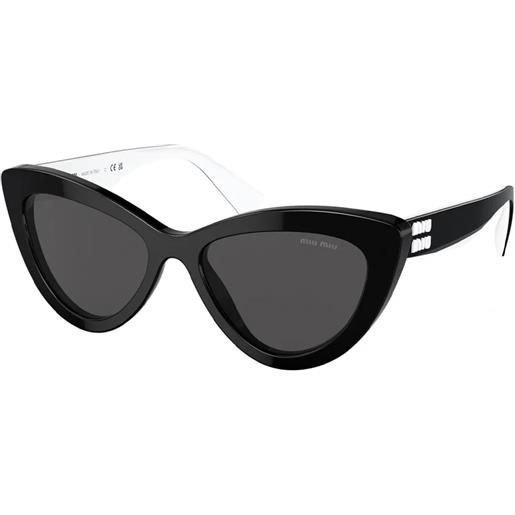 Miu Miu mu04ys 10g5s0 cat-eye - occhiali da sole donna nero