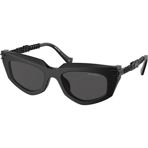 Miu Miu mu12ws 1bo5s0 cat-eye - occhiali da sole nero