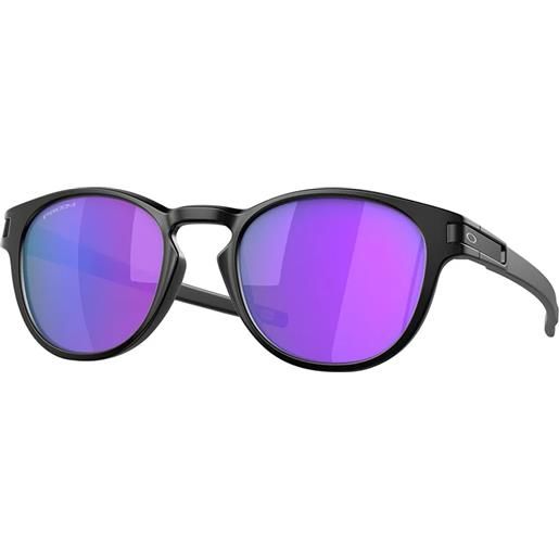Oakley latch oo9265 926555 rotondi - occhiali da sole uomo nero