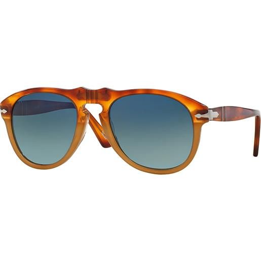 Persol po0649 1025s3 aviator - occhiali da sole uomo havana